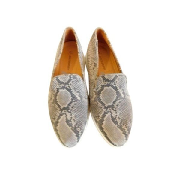 Johnston & Murphy Size 6.5 Reptile Leather Slip On Leather Flats Shoes6.5 - Picture 2 of 4